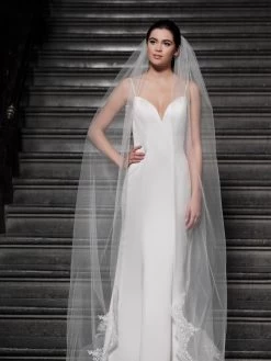 Poirier S371-350-1-MED Sluier -Poirier Trouwjurk s371 350 1 med 198 03