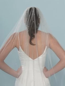 Poirier S401-120-1-Soft Sluier -Poirier Trouwjurk s401 120 1 soft 002 s401 120 002 03