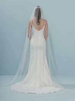 Poirier S401-300-1-Soft Sluier -Poirier Trouwjurk s401 300 1 soft 002 s401 300 002 04