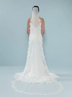 Poirier S404-280-1-Soft Sluier -Poirier Trouwjurk s404 280 1 soft 002 s404 280 002 04