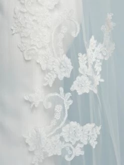 Poirier S408-280-1-Med Sluier -Poirier Trouwjurk s408 280 1 med 002 s408 280 002 04