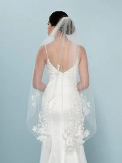 Poirier S411-120-1-Soft Sluier -Poirier Trouwjurk s411 120 1 soft 002 s411 120 002 03