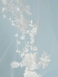 Poirier S411-120-1-Soft Sluier -Poirier Trouwjurk s411 120 1 soft 002 s411 120 002 06