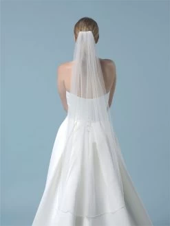 Poirier S43-120-1-Soft Sluier -Poirier Trouwjurk s43 120 1 soft 002 s43 120 002 02