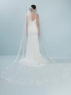 Poirier S708-350-1-Soft Sluier -Poirier Trouwjurk s708 350 1 soft 002 s708 350 002 03