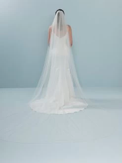 Poirier S709-350-1-Soft Sluier -Poirier Trouwjurk s709 350 1 soft 002 s709 350 002 03 1