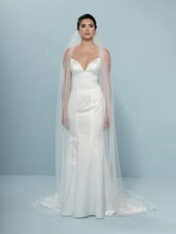 Poirier S711-350-1-Soft Sluier -Poirier Trouwjurk s711 350 1 soft 002 s711 350 002 03