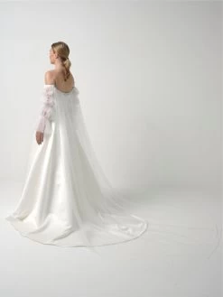 Poirier SL-002 Cape En Mouwen -Poirier Trouwjurk sl 002 002 sl 002 002 04