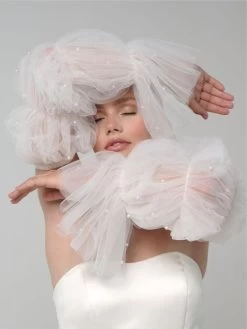 Poirier SL-002 Cape En Mouwen -Poirier Trouwjurk sl 002 002 sl 002 002 05