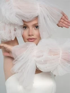 Poirier SL-002 Cape En Mouwen -Poirier Trouwjurk sl 002 002 sl 002 002 06