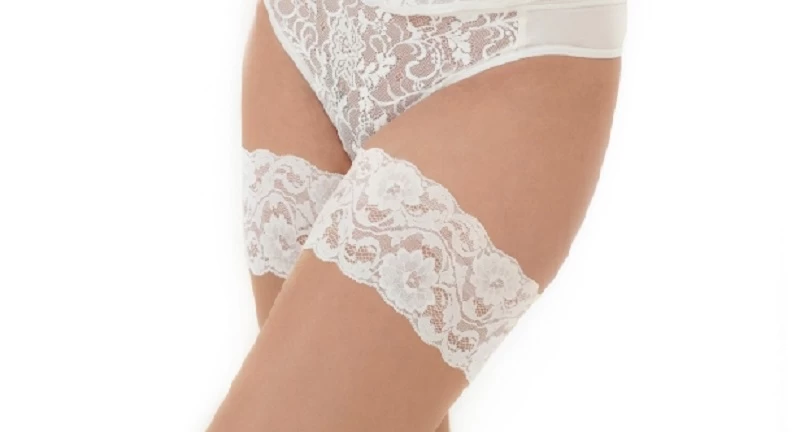 Tweekleurige (bi-colour) Stay-up Stocking ST-500, Poirier 4 Tweekleurige (bi-colour) Stay-up Stocking ST-500, Poirier - Afbeelding 2