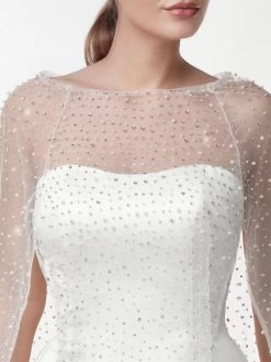 Poirier T-120 Cape -Poirier Trouwjurk t 120 002 t 120 002 06