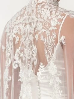 Poirier T-127 Cape -Poirier Trouwjurk t 127 002 t 127 002 08