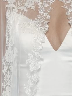 Poirier T-127 Cape -Poirier Trouwjurk t 127 002 t 127 002 09