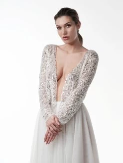 Poirier T-128 Top -Poirier Trouwjurk t 128 002 t 128 002 06